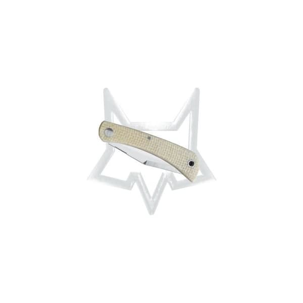 Fox Libar stängbar kniv, BLD M390 rostfritt stål, naturlig HDL Micarta