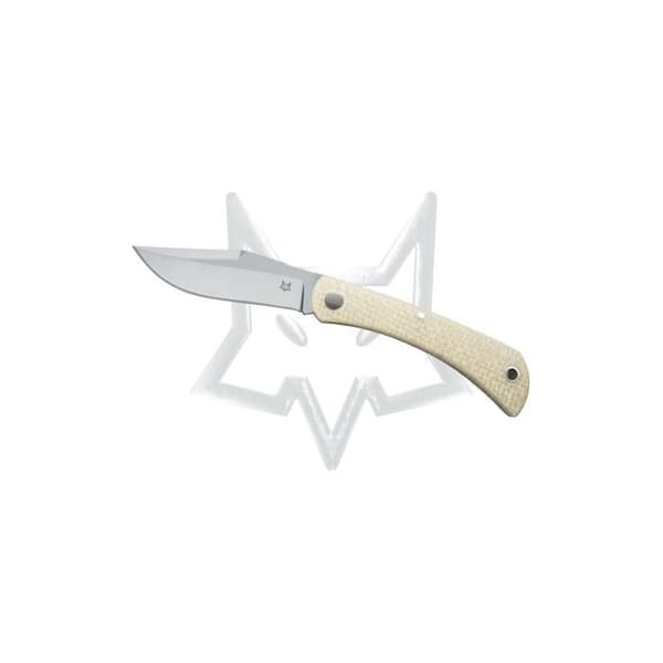 Fox Libar stängbar kniv, BLD M390 rostfritt stål, naturlig HDL Micarta