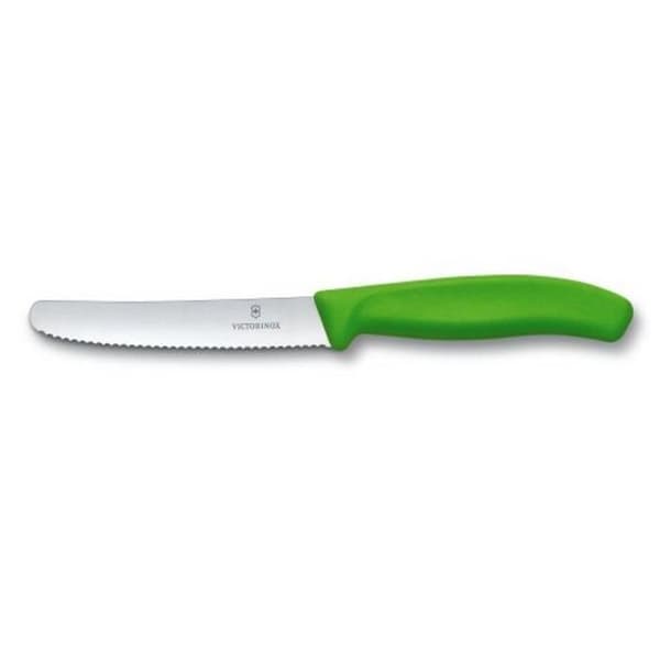 Tomatkniv 110mm SwissClassic grön