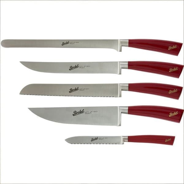 Elegance Set med 5 röda kockknivar - Berkel