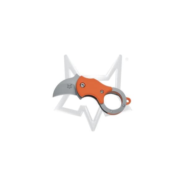 Fox Mini-Ka Orange Knife Nylon Hndl-1.4116 INOX ST. sandblästring
