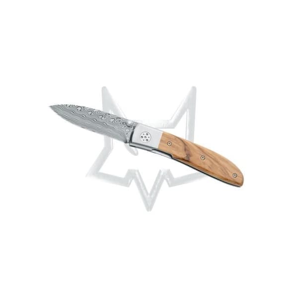Fox Elite Damascus Knife M - Co Olive