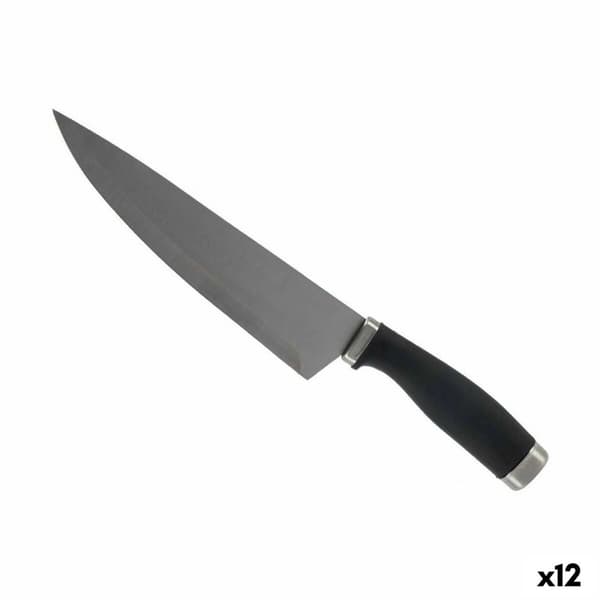 Kökskniv Kinvara KT11-5603-01 Svart Silvrig Rostfritt stål Plast 5 x 2 x 33 cm (12 antal)