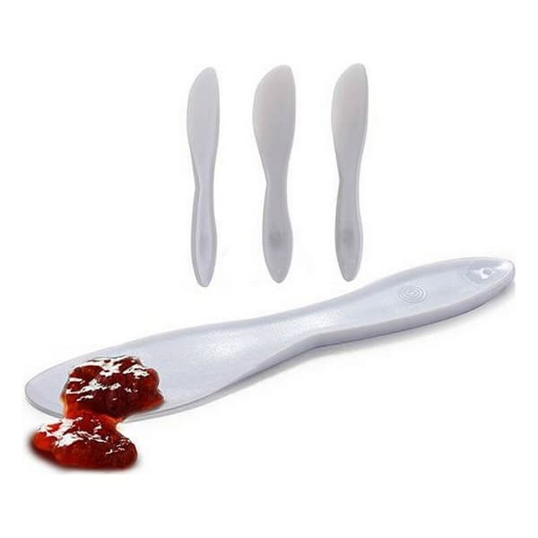 Knivset Kinvara 23045 Vit Plast 18 x 3,5 x 1 cm (12 antal)
