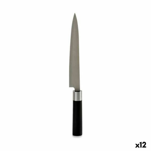 Kökskniv Kinvara KT11-5604S02 Svart Silvrig Rostfritt stål Plast 3,5 x 33,5 x 2,2 cm (12 antal)