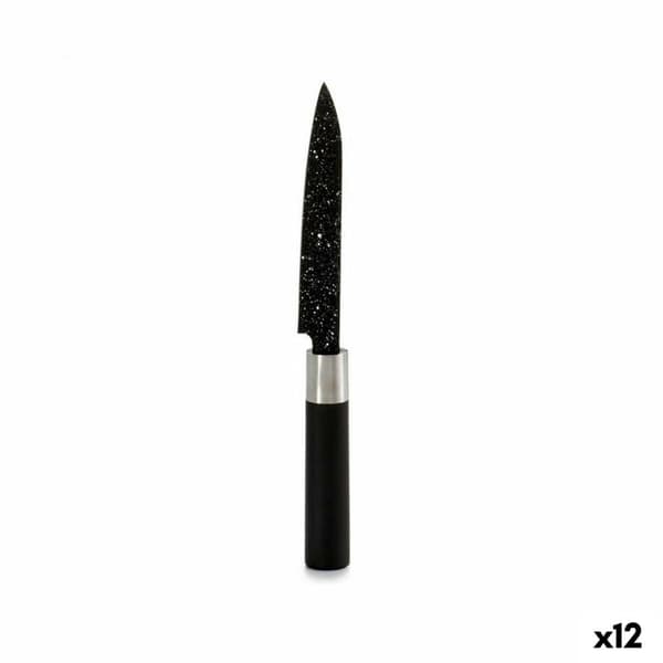 Kökskniv Kinvara KT11-5604M05 Svart Rostfritt stål Plast 2,5 x 24 x 2,5 cm Marmor (12 antal)