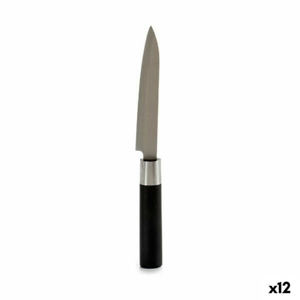 Kökskniv Kinvara KT11-5604S05 Svart Silvrig Rostfritt stål Plast 2,7 x 24,3 x 1,8 cm (12 antal)