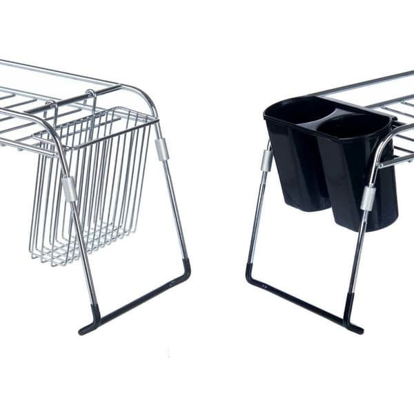 Diskställ Kinvara W3422A-1 Silvrig Metall 104 x 15,5 x 19 cm Double (4 antal)