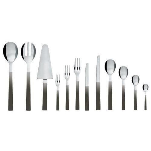 Alessi A av Santiago Couteau till efterrätt i rostfritt stål 18/10 med PVD-beläggning - Set om 6 delar - Svart - DC05/6 B