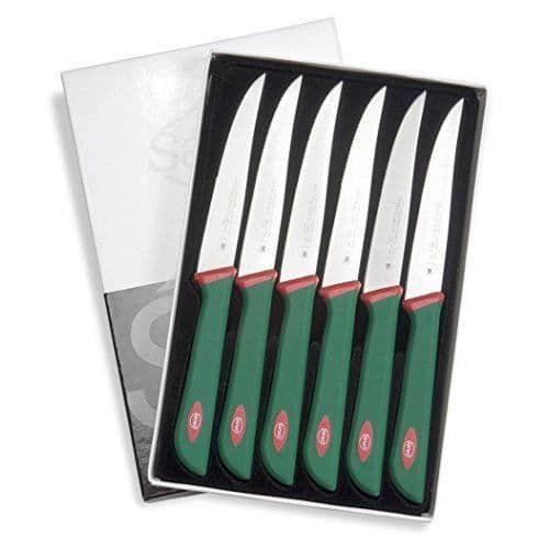 Sanelli 903606 - BORDSÅG - Premana Professional Kvadratisk Rostfritt Stål Grön/Röd 25,5 x 15,5 x 2 cm Set om 6