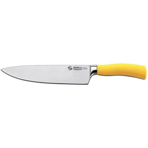 Sanelli Ambrogio Master Chef kniv, 20 cm, Rostfritt stål, Grå/Gul
