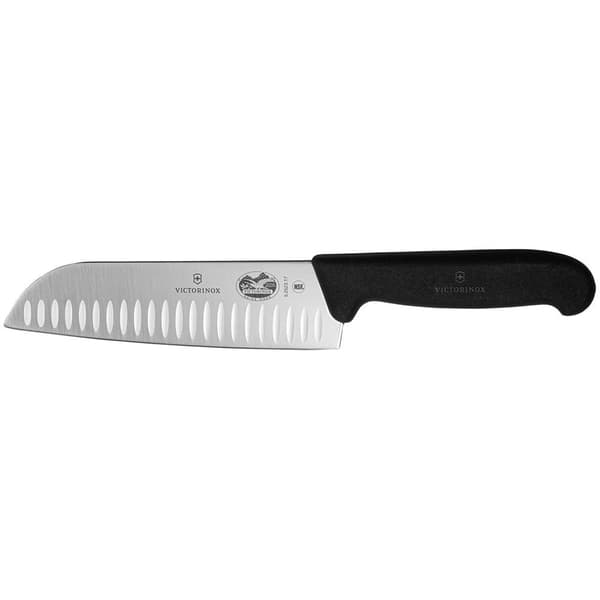Victorinox Kniv Fibrox Santoku 17 Cm Sort,Søvfarvet