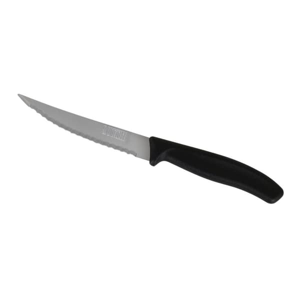 Kødkniv Sæt Quttin Sort Sølvfarvet 11 cm 6 Dele (12 enheder)