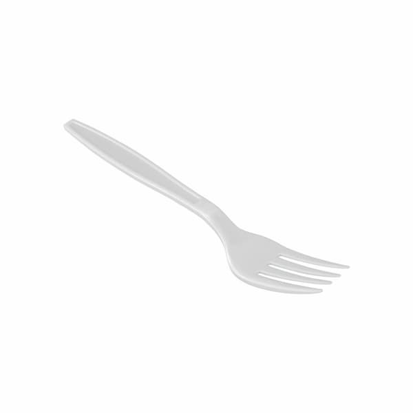 Gaffelset Algon Återanvändningsbar Vit 36 antal 18 cm