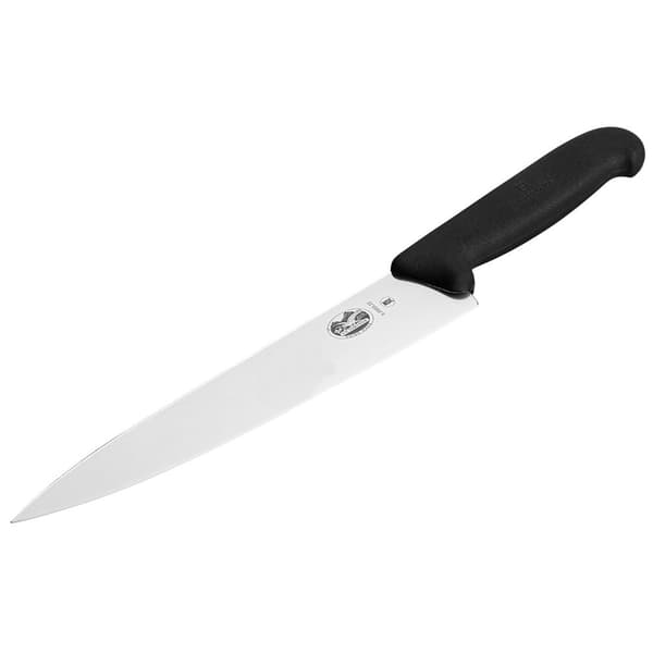 Victorinox Kniv Fibrox Carving 22 Cm Sort,Søvfarvet
