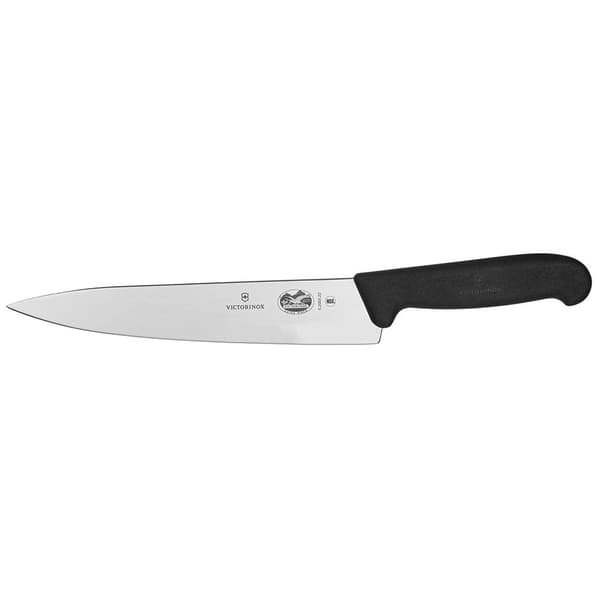 Victorinox Kniv Fibrox Carving 22 Cm Sort,Søvfarvet