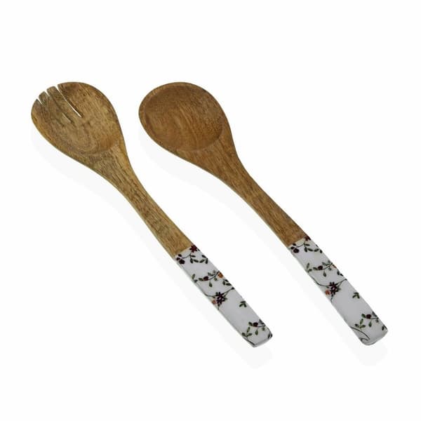 Köksredskap Versa Bambu Porslin Mangoträ 6 x 1 x 30 cm Blomsteräng