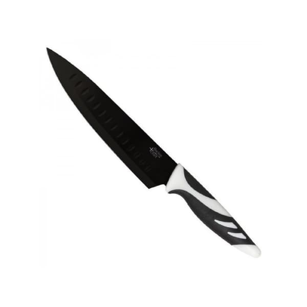 Cecotec Set of 6 professional black Swiss-style knives. With a 2.5-mm edge, made of stainless steel and ceramic enamel. With non-slip PP comfort hand