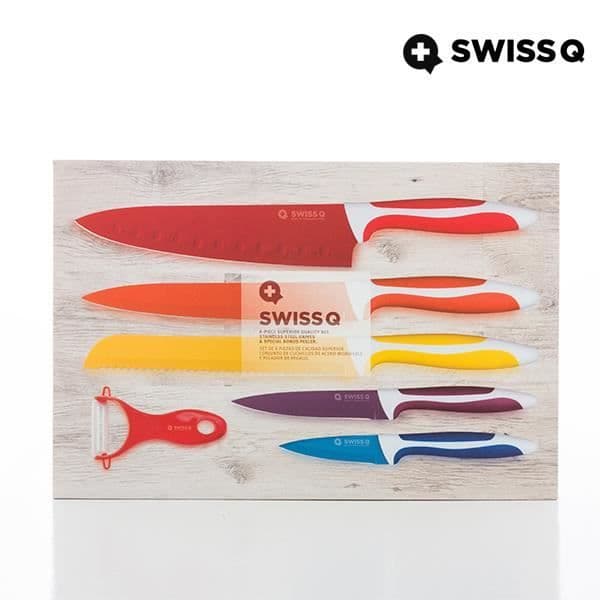 Swiss Q keramiska knivar (6 stycken)