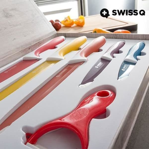 Swiss Q keramiska knivar (6 st.)