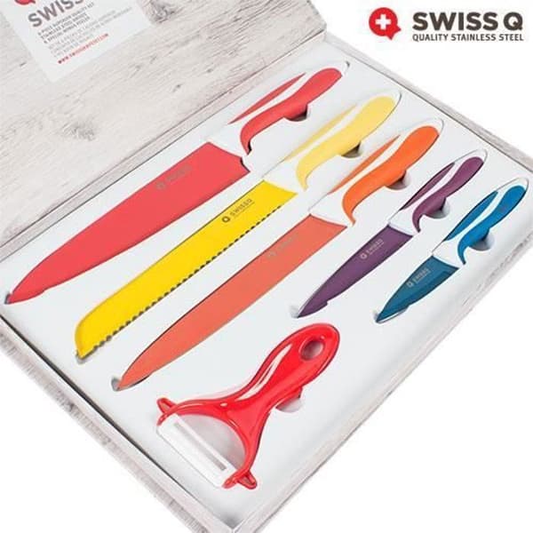 Swiss Q keramiska knivar (6 delar)