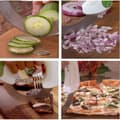 Miniatyrbild 2 av 4: Kockkniv Kök Grönsakscirkulär rullkniv Pizza Universal Fruktkniv Ost Köttrullning