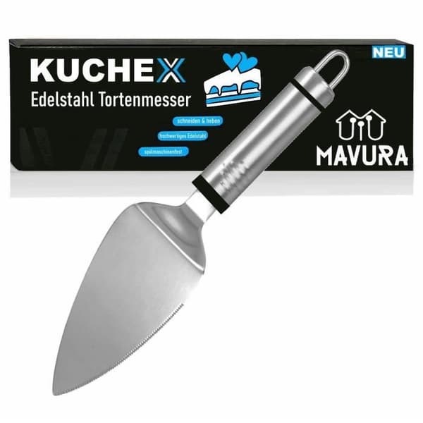 MAVURA tårtkniv "KUCHEX cake lifter cake lifter rostfri tårtkniv", tårtskärare pizza tårtskyffel
