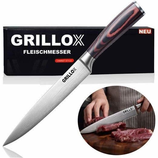 MAVURA köttkniv »GRILLOX köttkniv sniderkniv professionell kockkniv 20cm kökskniv kökskniv