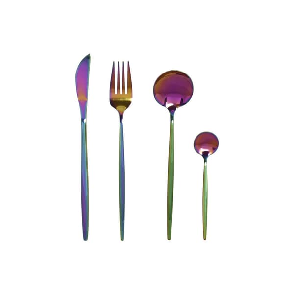 Bestick Home ESPRIT Rostfritt stål 3 x 1,5 x 13 cm 16 Delar