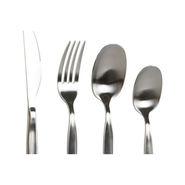 Bestick DKD Home Decor Silvrig Rostfritt stål 2 x 0,5 x 22 cm 24 Delar