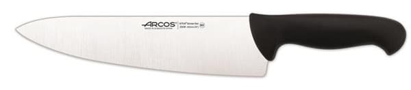Kokkekniv med bredt blad, 2900-serien, Arcos, sort, (L)mm Basisvariant