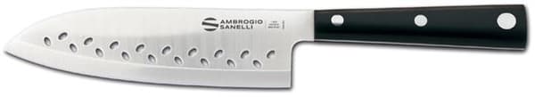 Ambrogio Sanelli Hasaki, perforeret Santoku kniv, 16 cm Basis variant