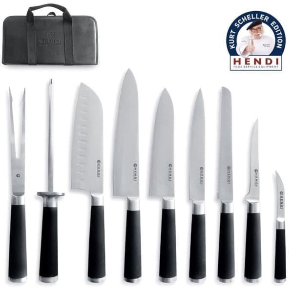Kurt Scheller edition 9-delad kockkniv set - Hendi 975770