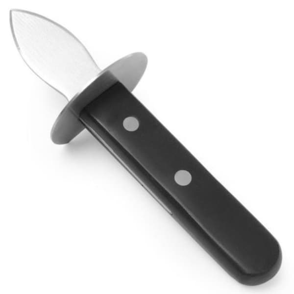 Ruostumattomasta teräksestä valmistettu veitsi osterien avaamiseen, pituus 170 mm - Hendi 781913