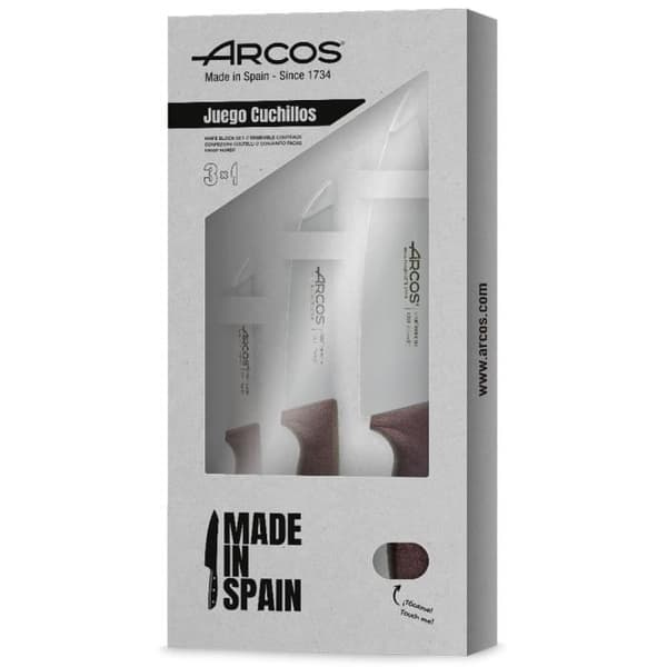 ARCOS Niza - Box med 3 köksknivar (110, 150, 200 mm)