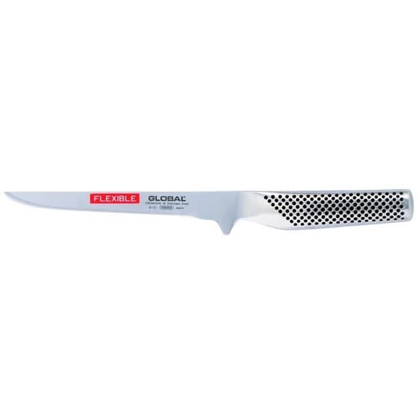 Urbeningskniv - Global - G21 - Flexibelt blad 16cm - Rostfritt stål - Skär