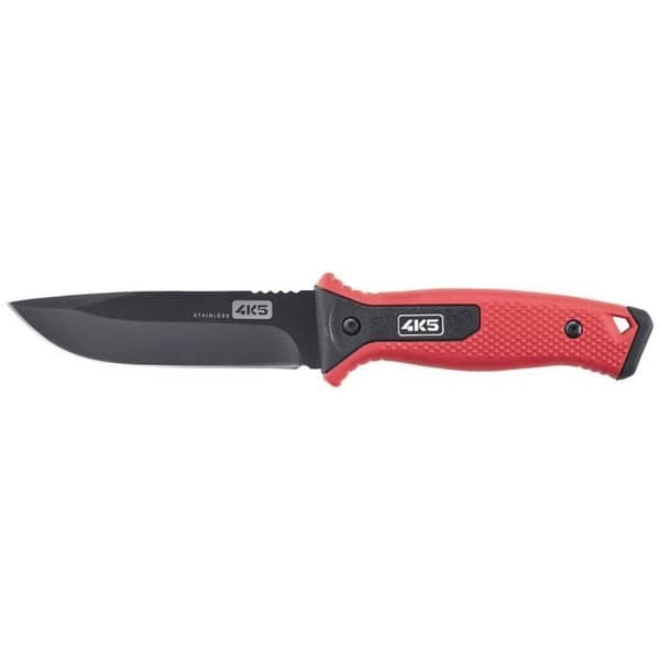 4K5 Tools 600.200A Pålitlig kniv med fast blad röd, svart Längd 255 mm
