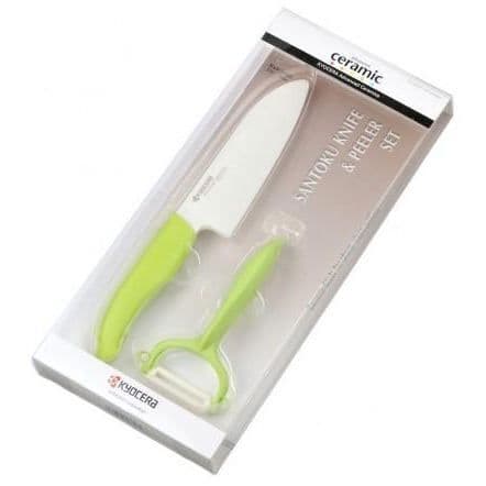 Santoku Kockkniv + Kyocera Skalare Set