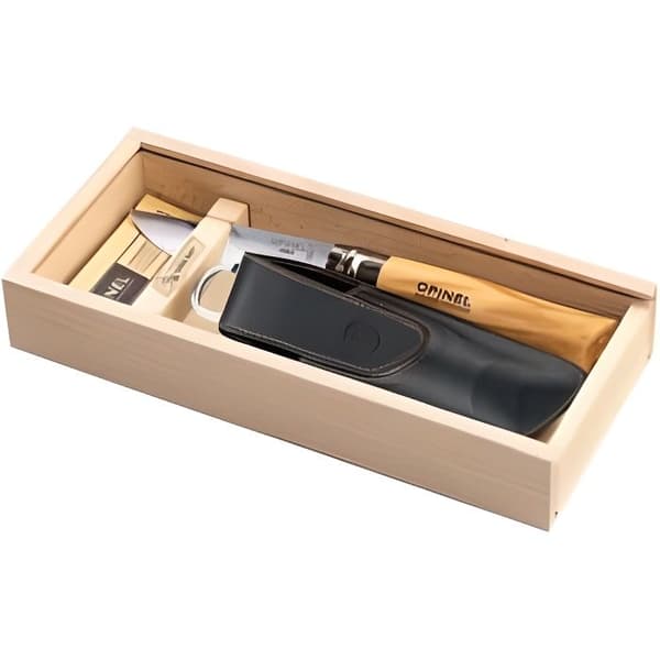 Opinel olivträ med fodral