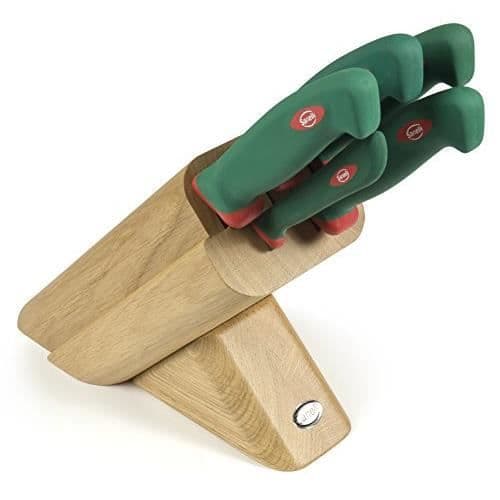 Sanelli 931605 Leck, trä, grön/röd, 5 st - Sanelli931605