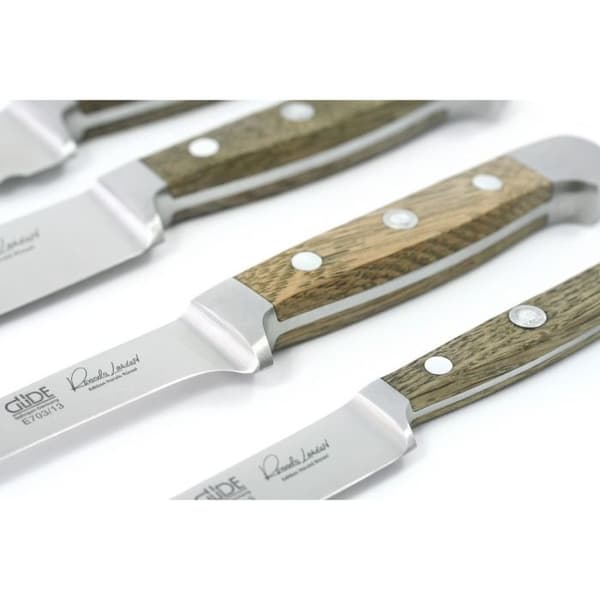 Flexibelt benkniv 13cm smidd Alpha Chêne - GUDE - Kniv