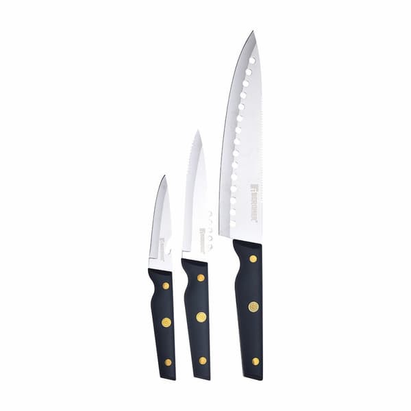 Knivsæt Bergner Pro Reeco BG41026DBL Rustfrit stål ABS 3 Dele