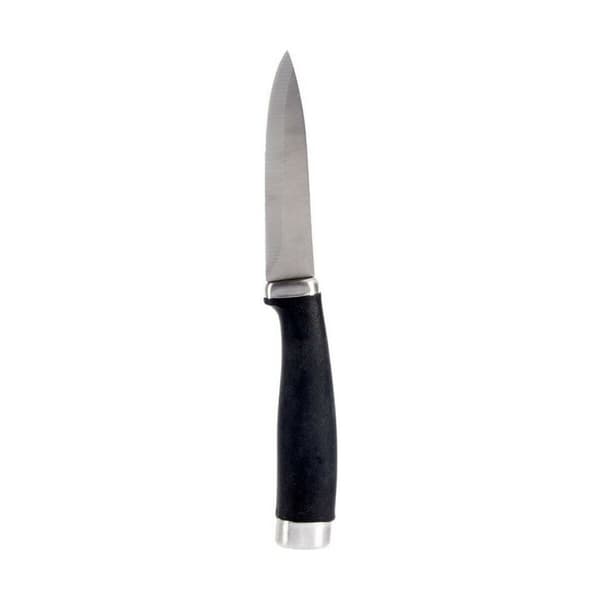 Skalkniv Kinvara KT11-5603-06 Svart Silvrig Rostfritt stål Plast (12 antal)