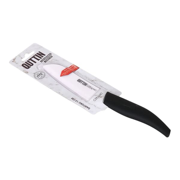 Køkkenkniv Quttin Santoku Ceramic Hvid Sort 13 cm (12 enheder)