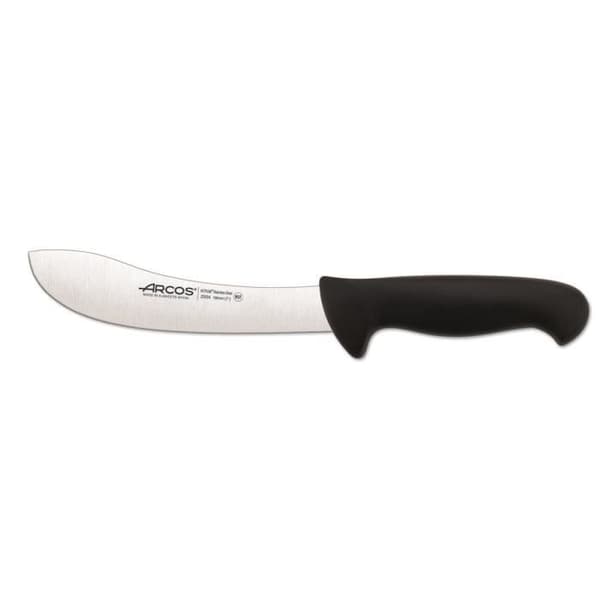Arcos Couleur - Prof 295425 skinnkniv i Nitrum rostfritt stål och ergonomisk svart polypropenmango med 19 cm blad,
