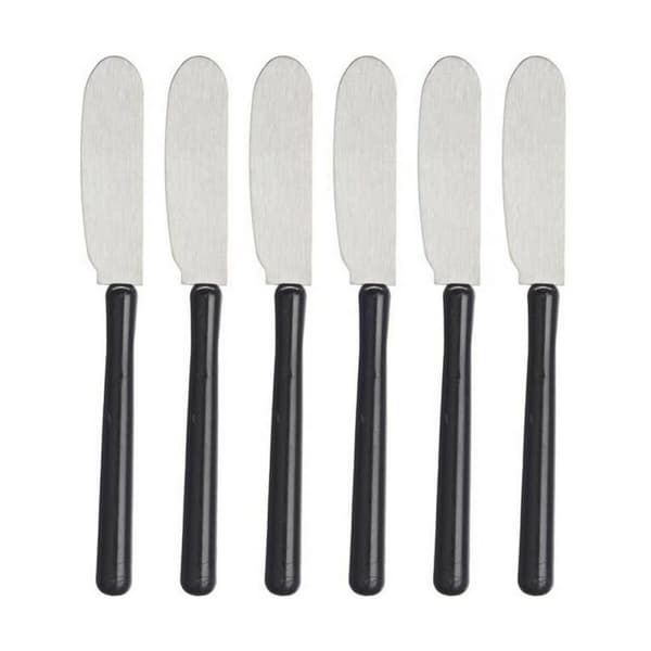 Smörkniv Kinvara Svart Silvrig Plast 1 x 20 x 13 cm