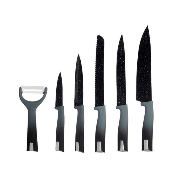 Knivset Kinvara KT211035 Svart Rostfritt stål polypropen 6 Delar (6 antal)