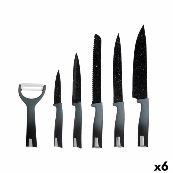 Knivset Kinvara KT211035 Svart Rostfritt stål polypropen 6 Delar (6 antal)