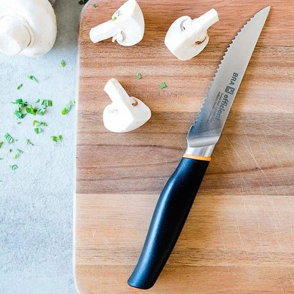 Neddeling kniv BRA A198001 Sort Grå Metal Rustfrit stål