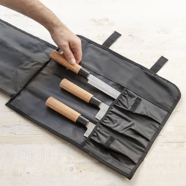 Sæt med knive med professionel bæretaske Damas·Q InnovaGoods